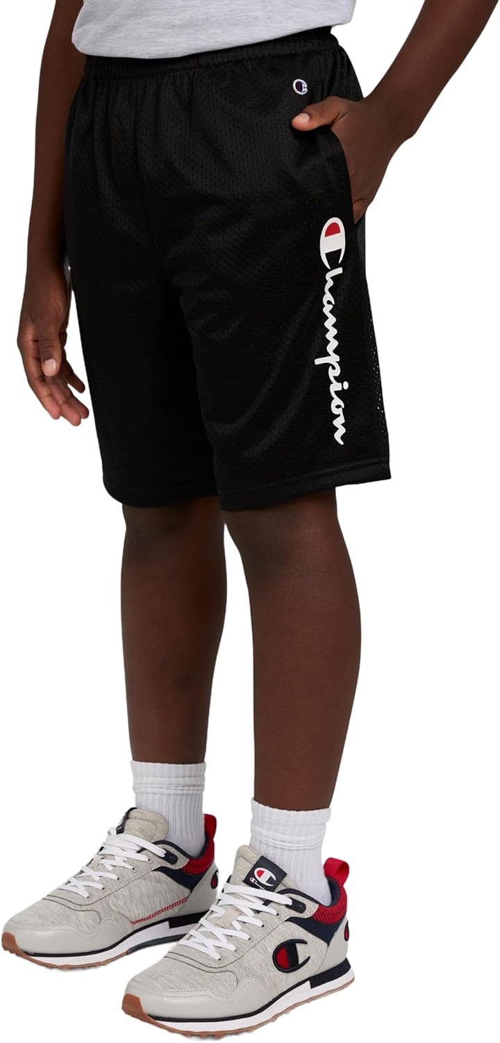 image:imageChampion Boys Shorts Athletic Mesh Basketball Shorts for BoysSignature Black