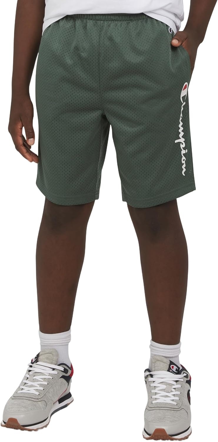 image:imageChampion Boys Shorts Athletic Mesh Basketball Shorts for BoysSignature Dark Forest