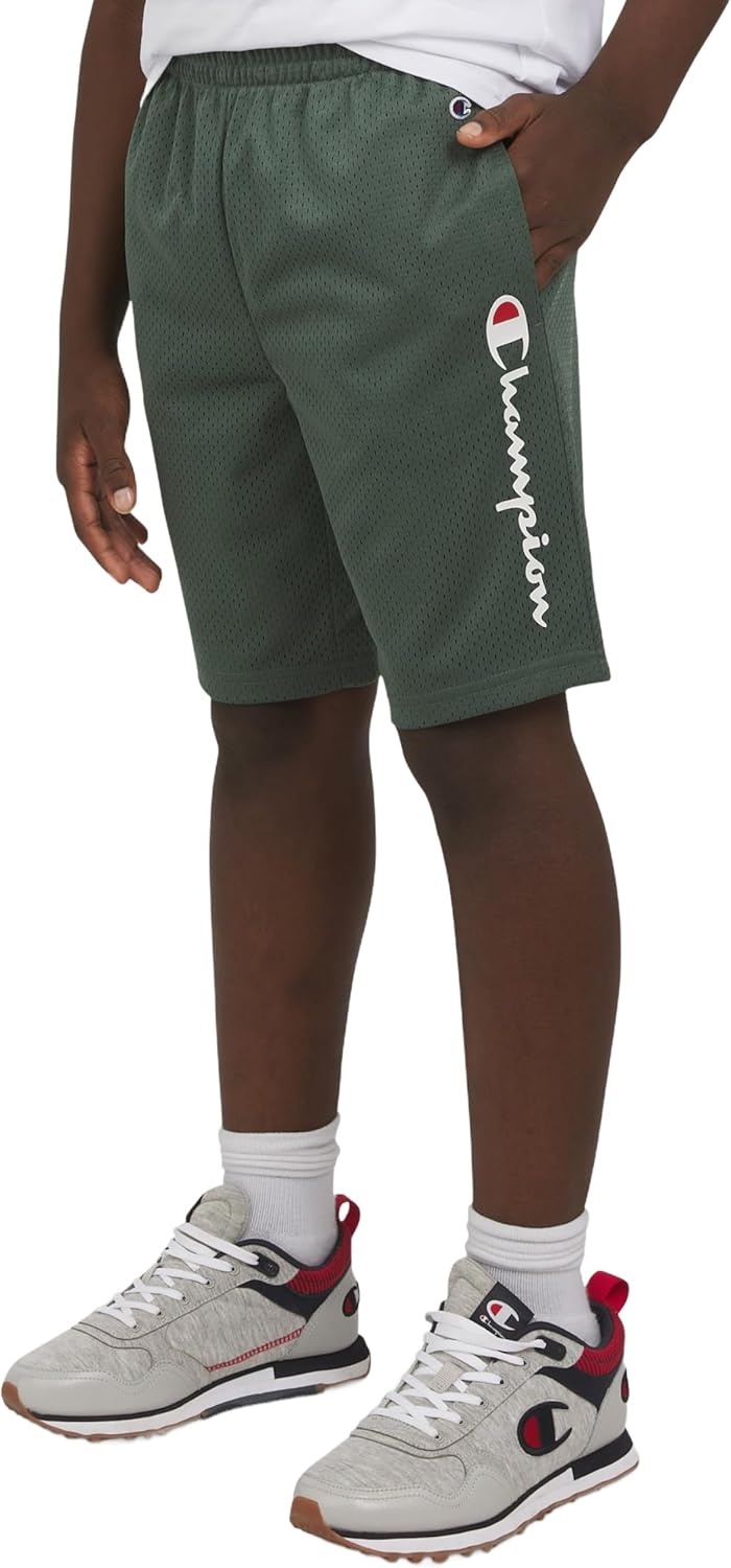 image:imageChampion Boys Shorts Athletic Mesh Basketball Shorts for BoysSignature Dark Forest