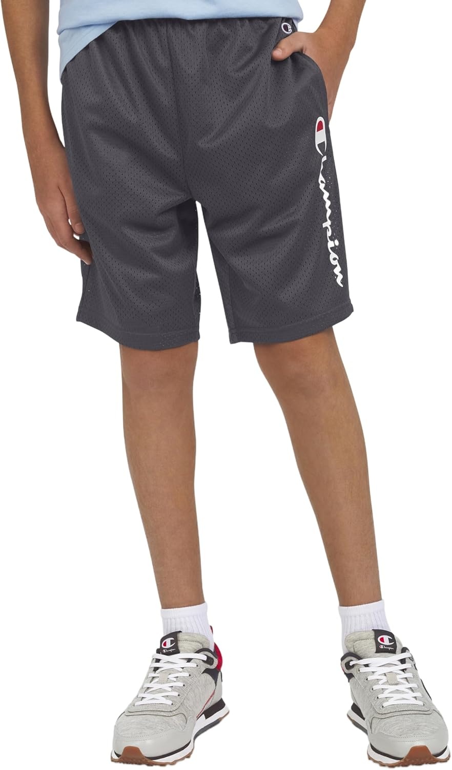 image:imageChampion Boys Shorts Athletic Mesh Basketball Shorts for BoysSignature Iron