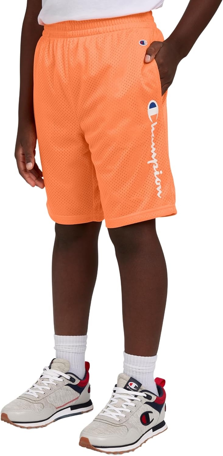 image:imageChampion Boys Shorts Athletic Mesh Basketball Shorts for BoysSignature Nectarine