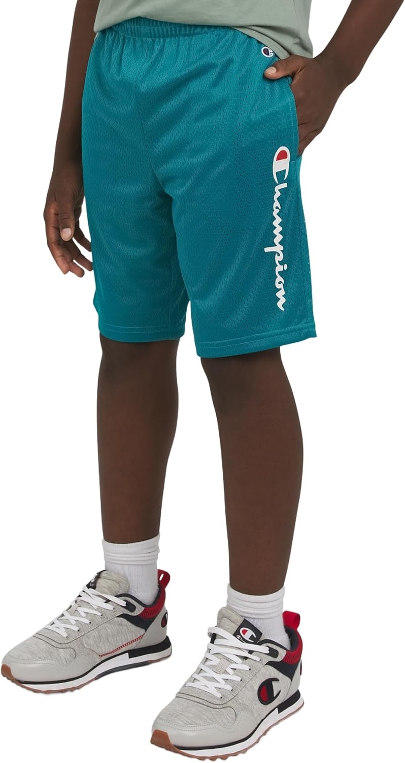 image:imageChampion Boys Shorts Athletic Mesh Basketball Shorts for BoysSignature Tile Blue
