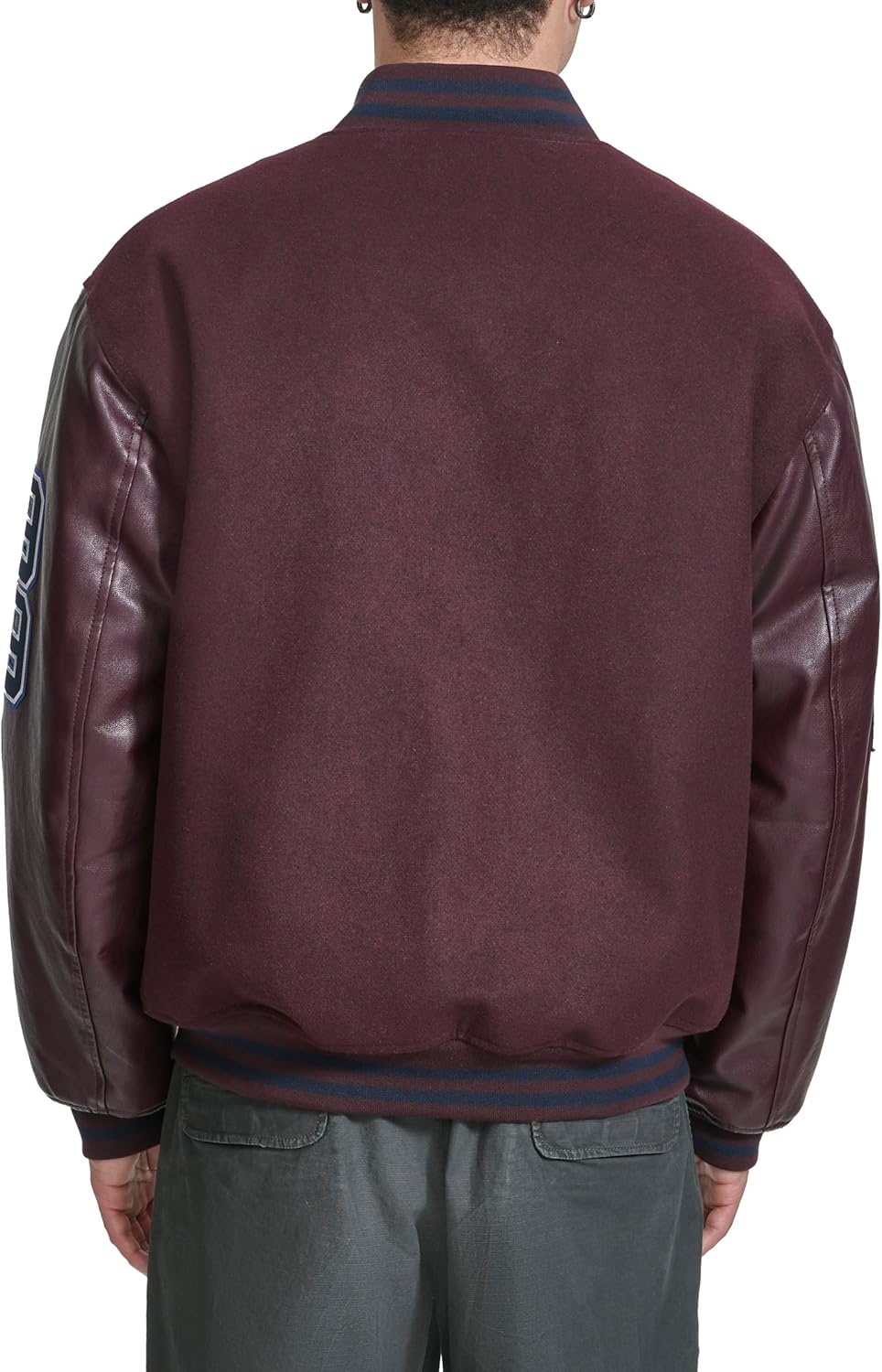 image:imageChampion Mens Letterman Varsity Bomber Jacket With PatchesWine