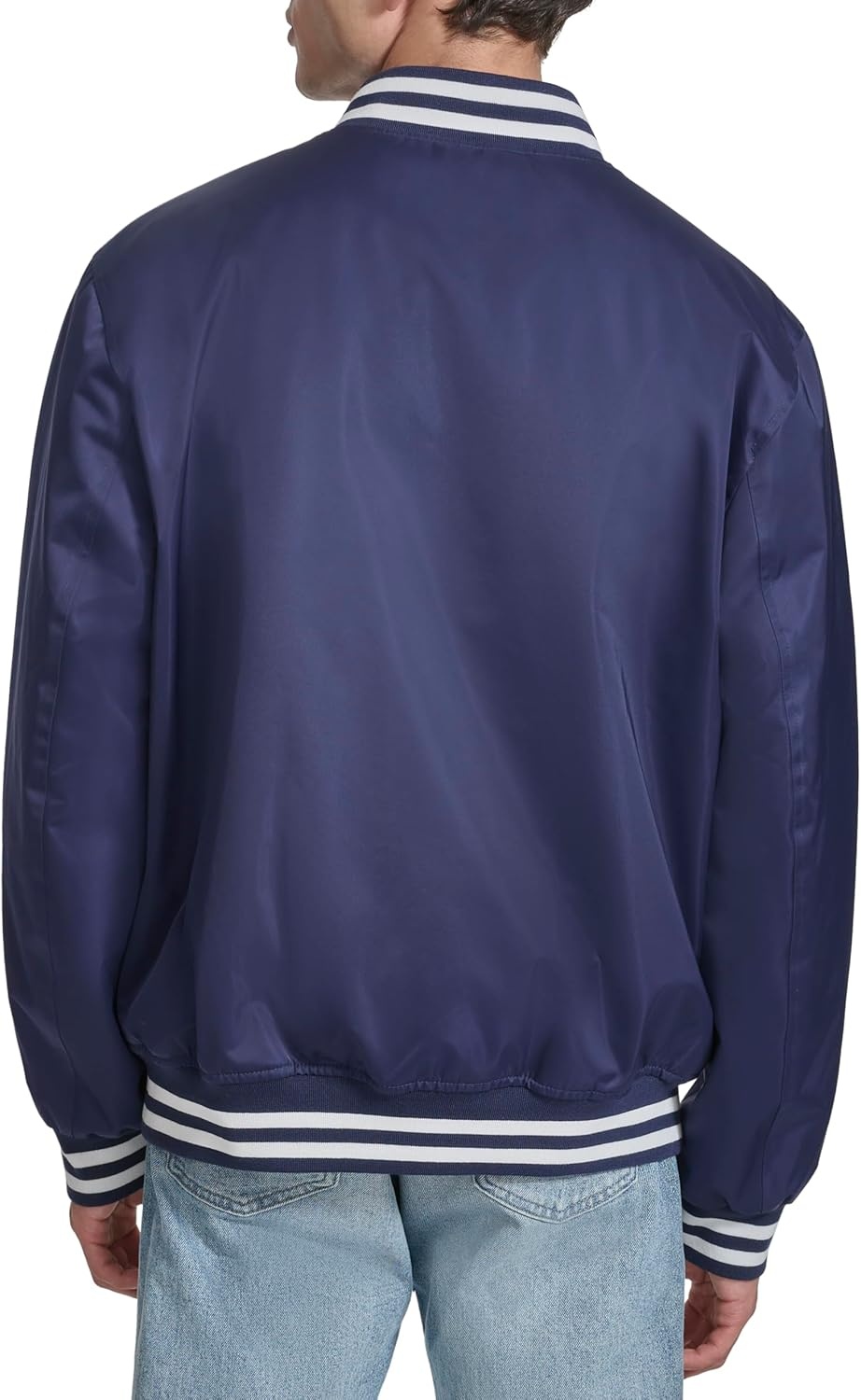 image:imageChampion Mens Logo Stripedtrim Varsity JacketPeacoat