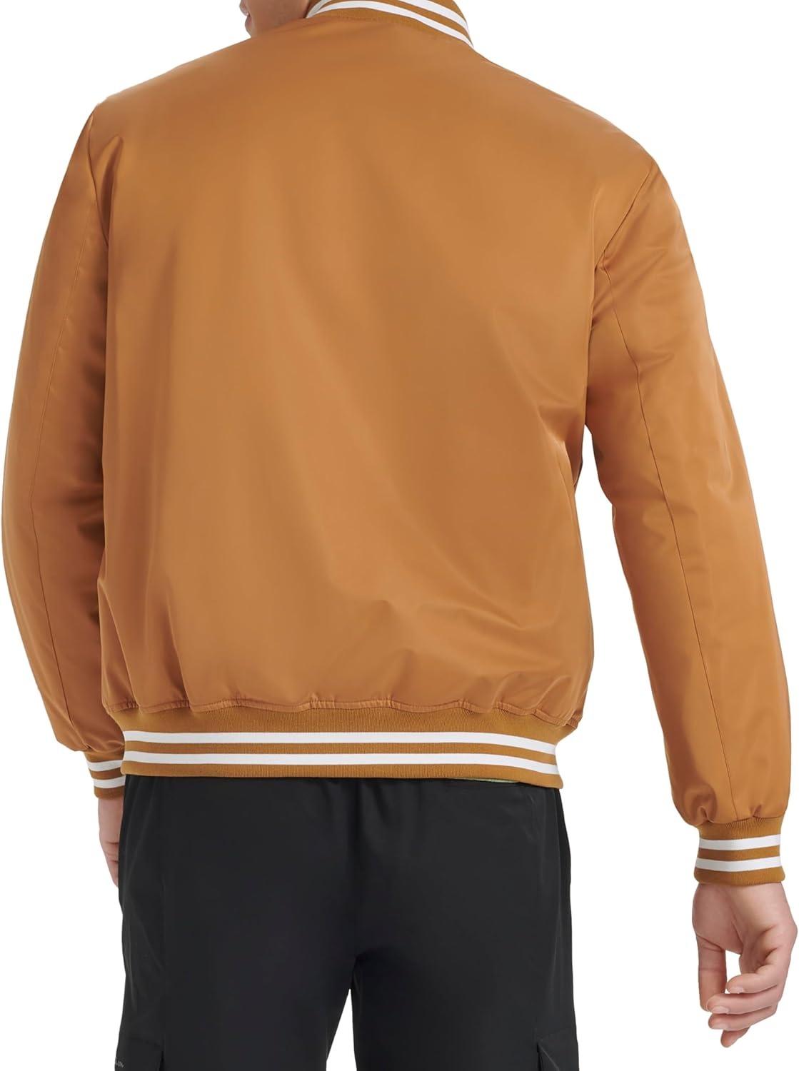 image:imageChampion Mens Logo Stripedtrim Varsity JacketTobacco