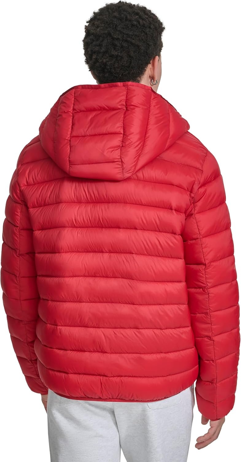 image:imageChampion Mens Performance Lightweight Puffer Jacket With HoodChili Pepper