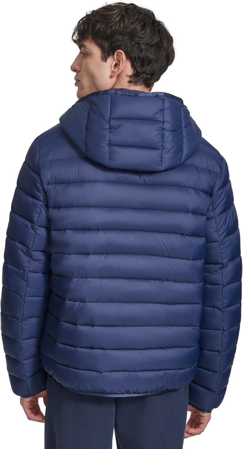 image:imageChampion Mens Performance Lightweight Puffer Jacket With HoodPeacoat