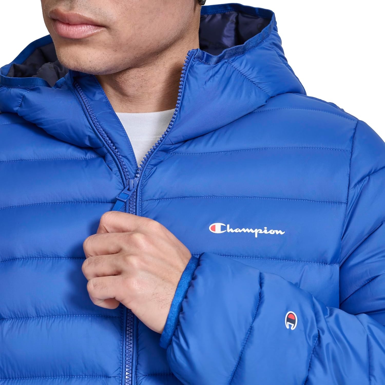 image:imageChampion Mens Performance Lightweight Puffer Jacket With HoodSurf the Web