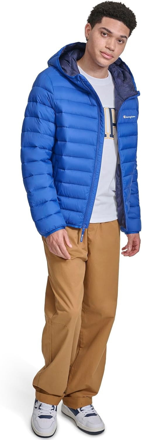 image:imageChampion Mens Performance Lightweight Puffer Jacket With HoodSurf the Web