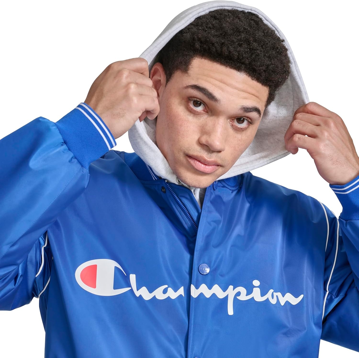 image:imageChampion Mens Satin Varsity Bomber Jacket With LogoSurf the Web