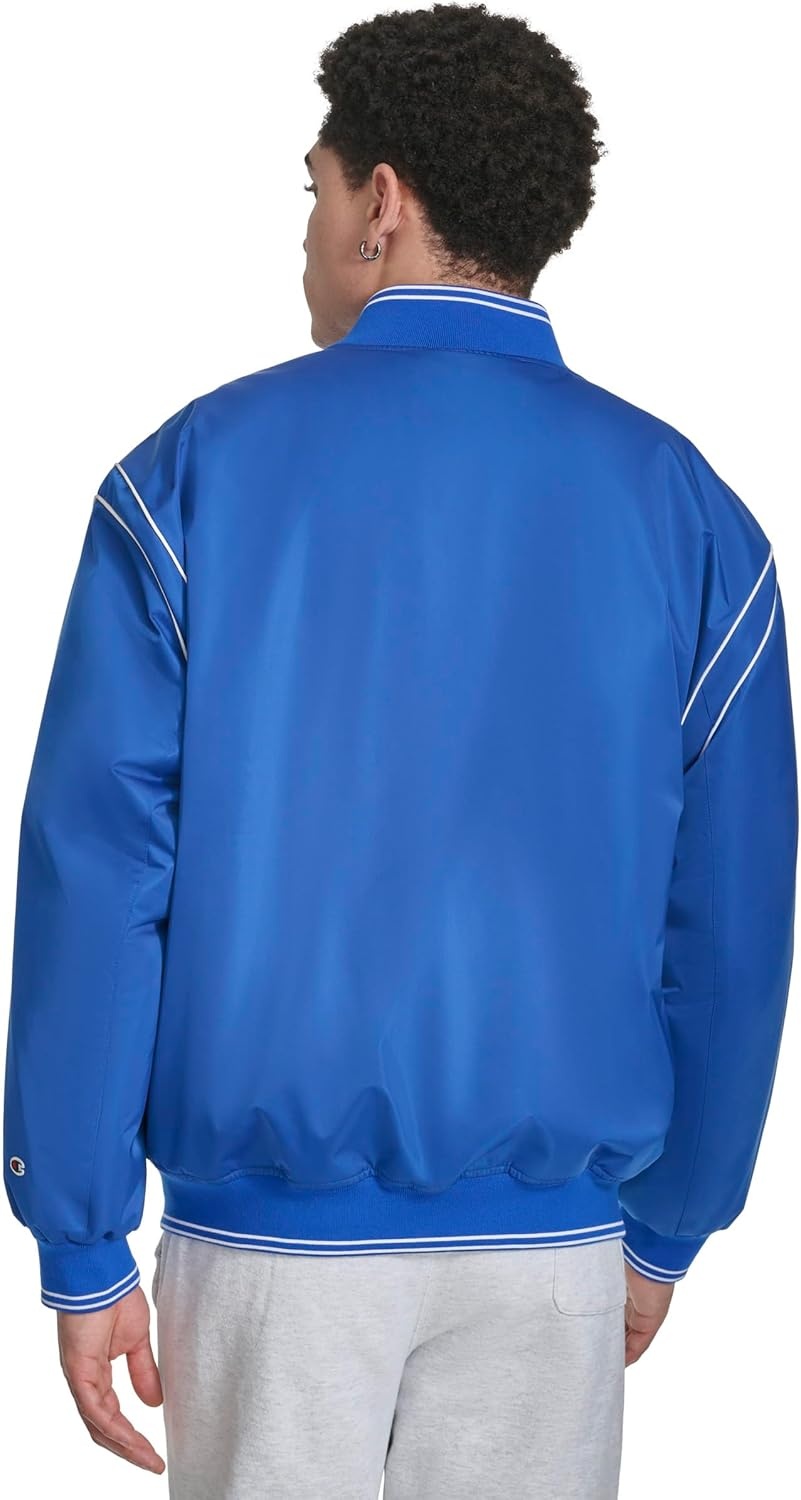 image:imageChampion Mens Satin Varsity Bomber Jacket With LogoSurf the Web