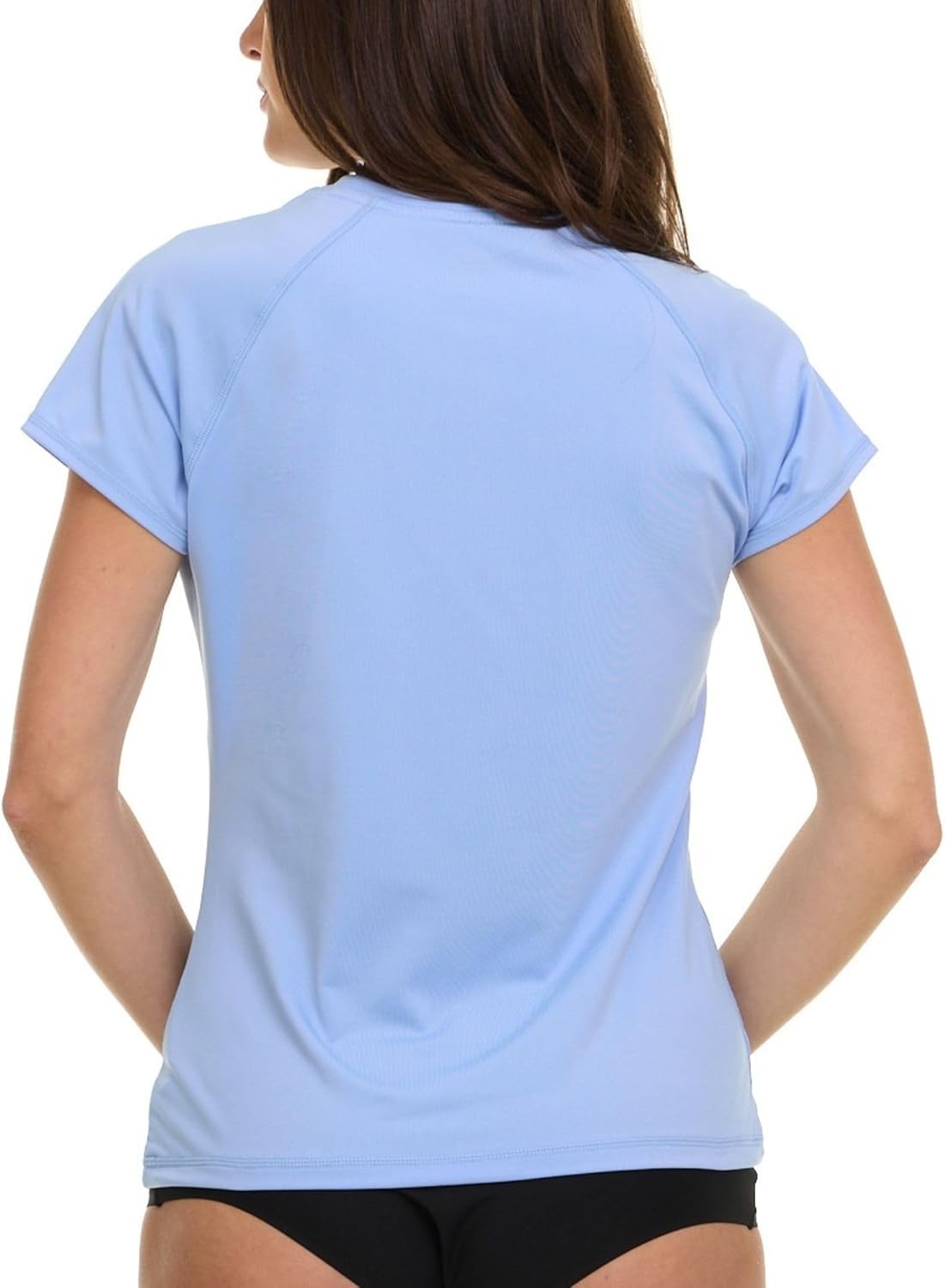 image:imageChampion Rash Guard for Women Womens Rash Guard Short Sleeve Shirts Rashguard Swim Shirt Women UPF 50 SPF amp UV ProtectionLight Blue