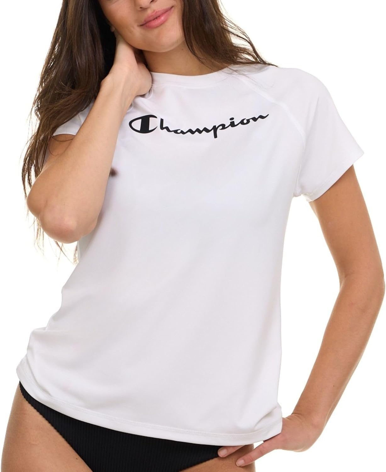 image:imageChampion Rash Guard for Women Womens Rash Guard Short Sleeve Shirts Rashguard Swim Shirt Women UPF 50 SPF amp UV ProtectionWhite