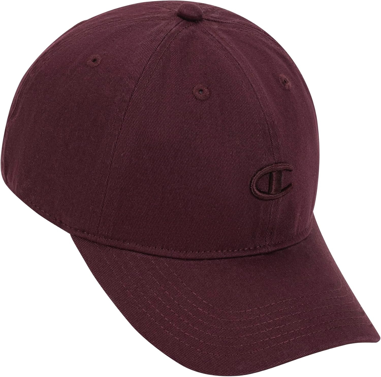 image:imageChampion Womens Essentials Washed Cotton Twill Adjustable Baseball CapMedium Ruby
