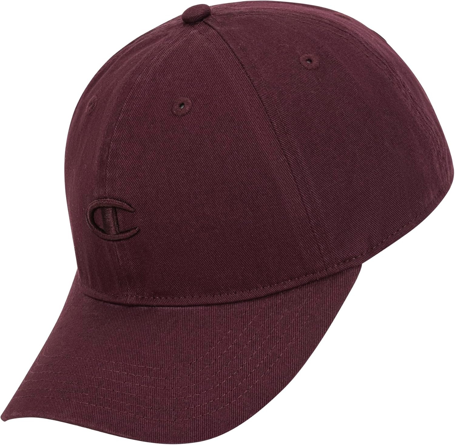 image:imageChampion Womens Essentials Washed Cotton Twill Adjustable Baseball CapMedium Ruby