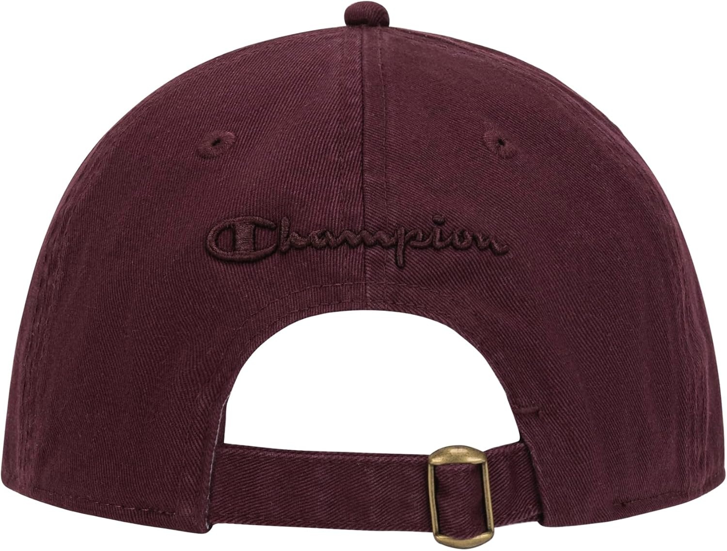 image:imageChampion Womens Essentials Washed Cotton Twill Adjustable Baseball CapMedium Ruby