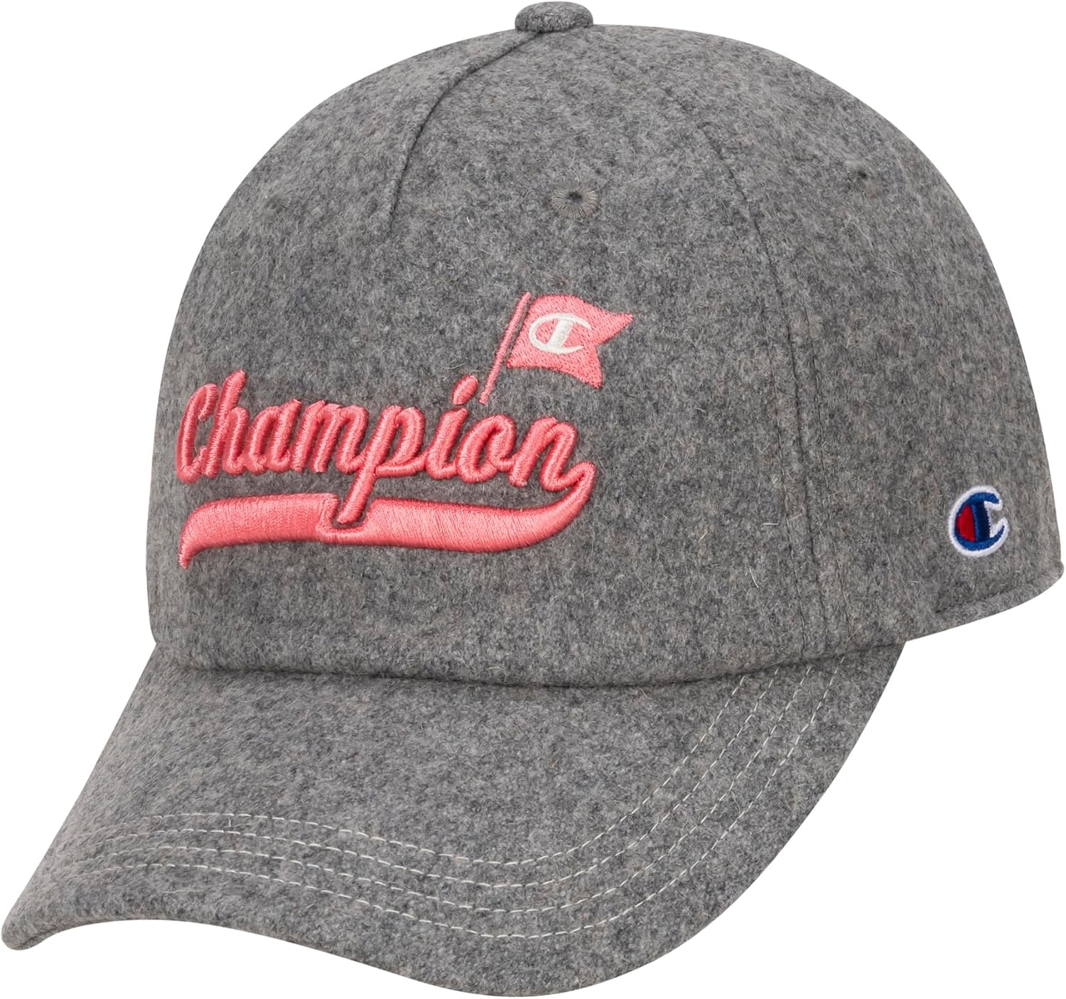 image:imageChampion Womens Freshman Adjustable Baseball CapHeather GreyCoral