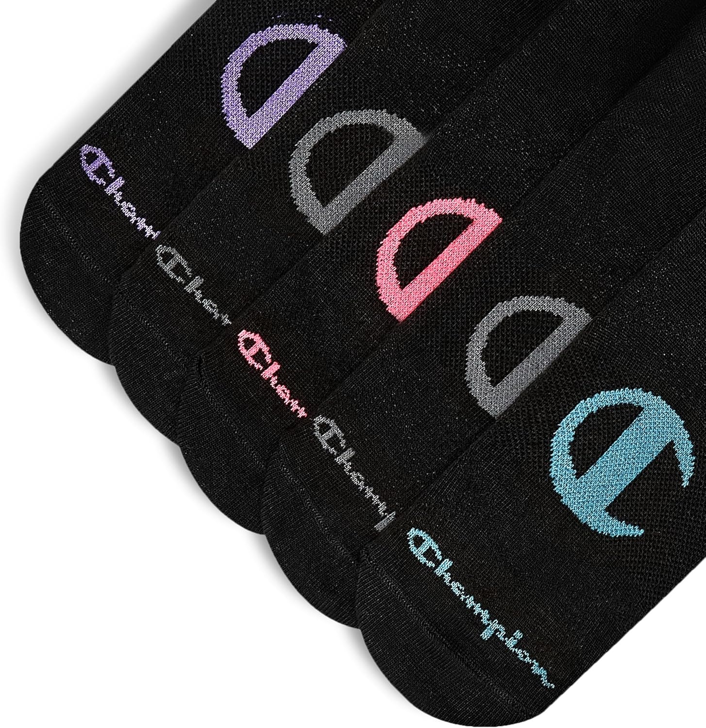image:imageChampion Womens Lightweight Low Cut Socks 10pack Moisturewicking Athletic Socks Breathable Fit Size 59Black Logo