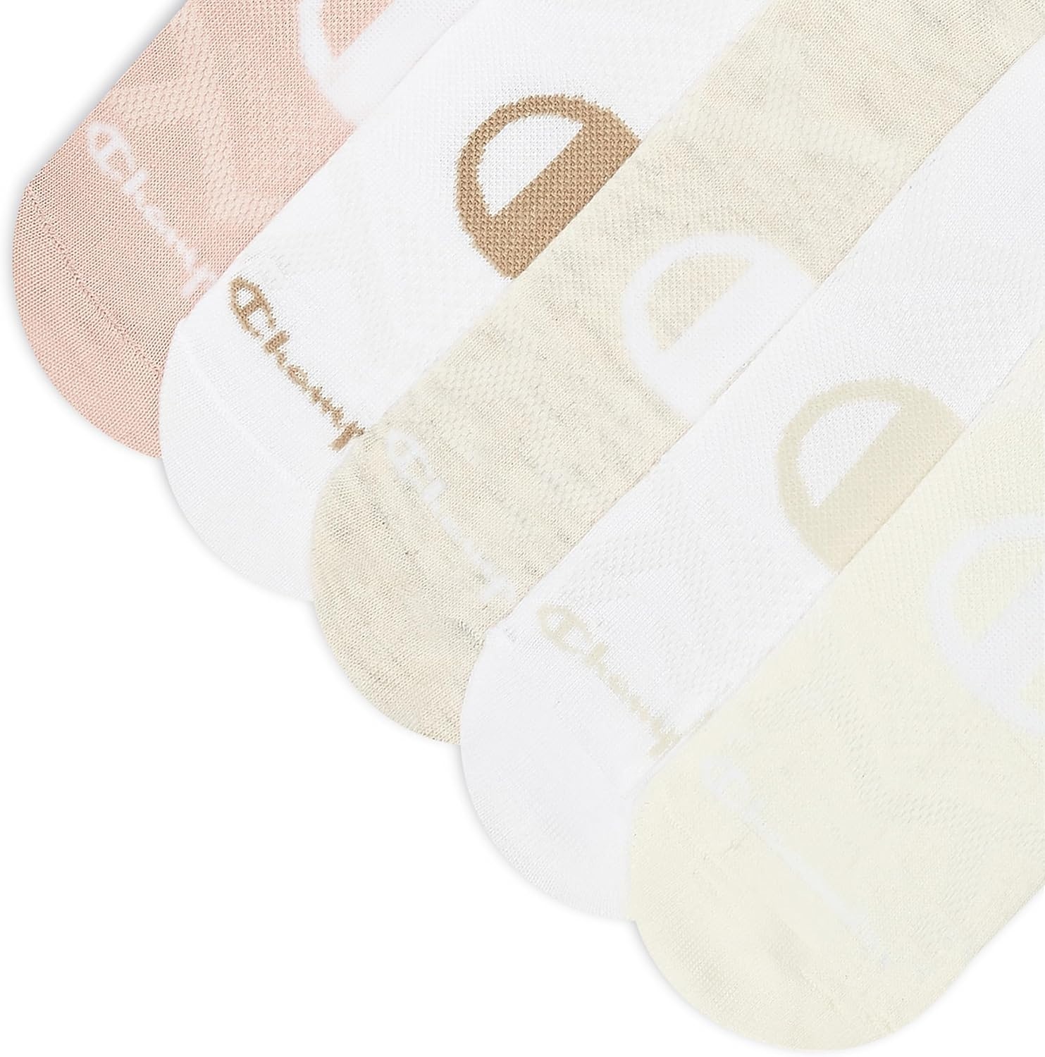 image:imageChampion Womens Lightweight Low Cut Socks 10pack Moisturewicking Athletic Socks Breathable Fit Size 59Neutral Assorted Logo