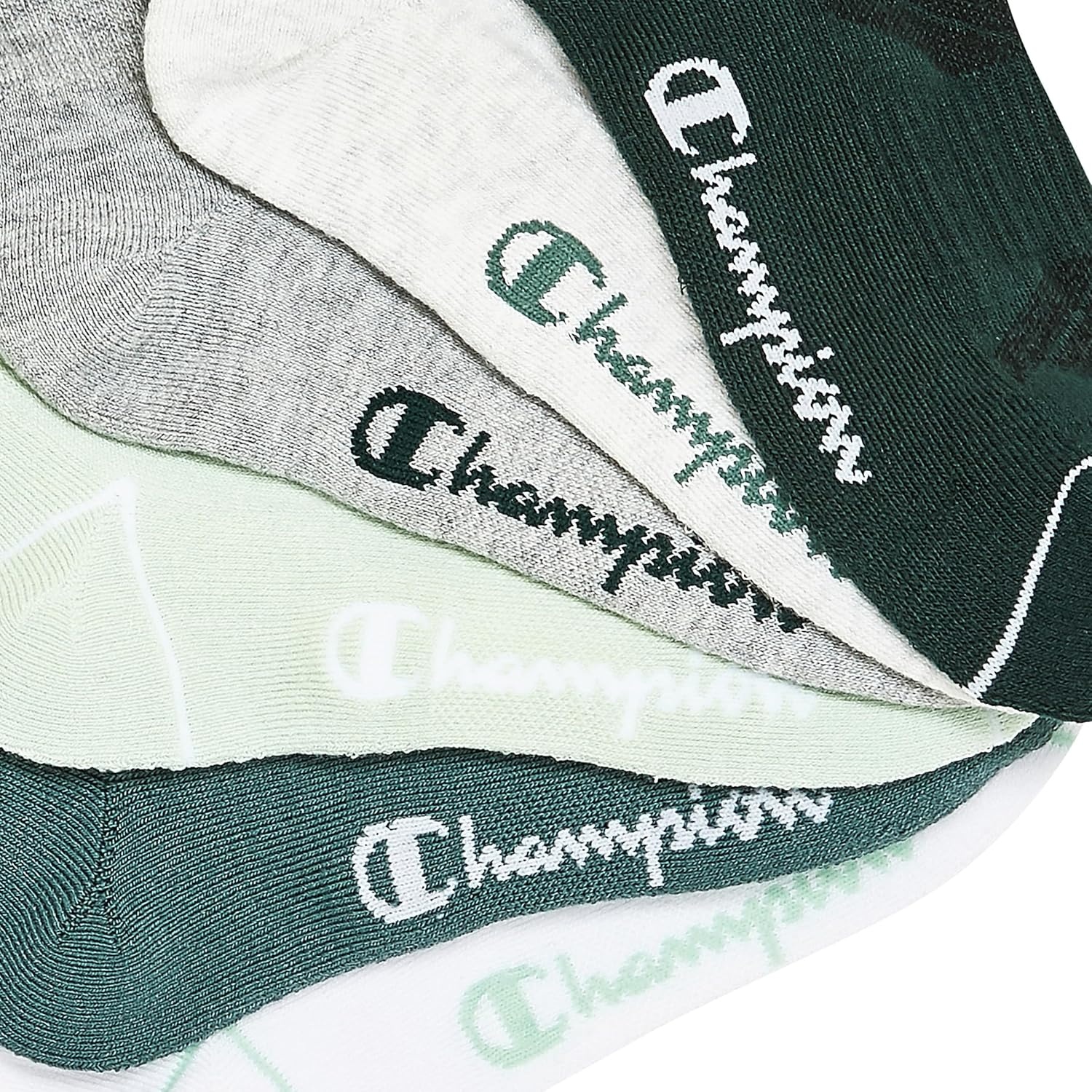 image:imageChampion Womens Quarter Socks 6pack Cushioned Athletic Socks With Moisturewicking Arch Support Size 59Green Assorted