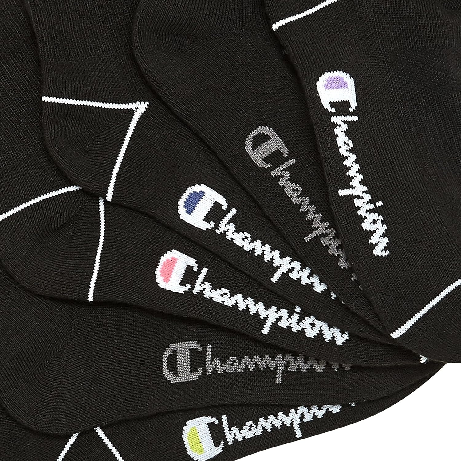 image:imageChampion Womens Quarter Socks 6pack Cushioned Athletic Socks With Moisturewicking Arch Support Size 59Midnight Black
