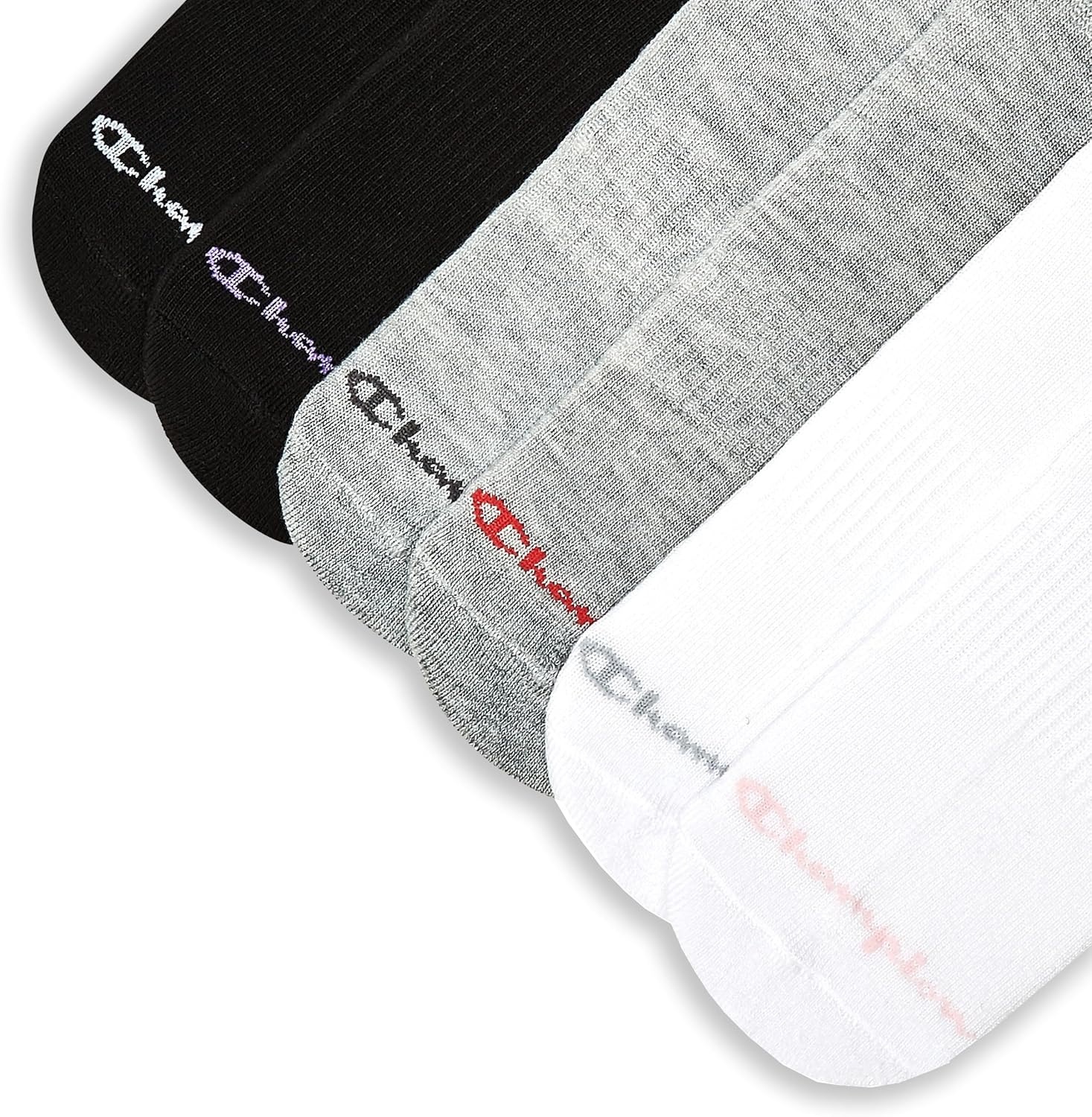 image:imageChampion Womens Quarter Socks 6pack Cushioned Athletic Socks With Moisturewicking Arch Support Size 59Multi White Grey Black