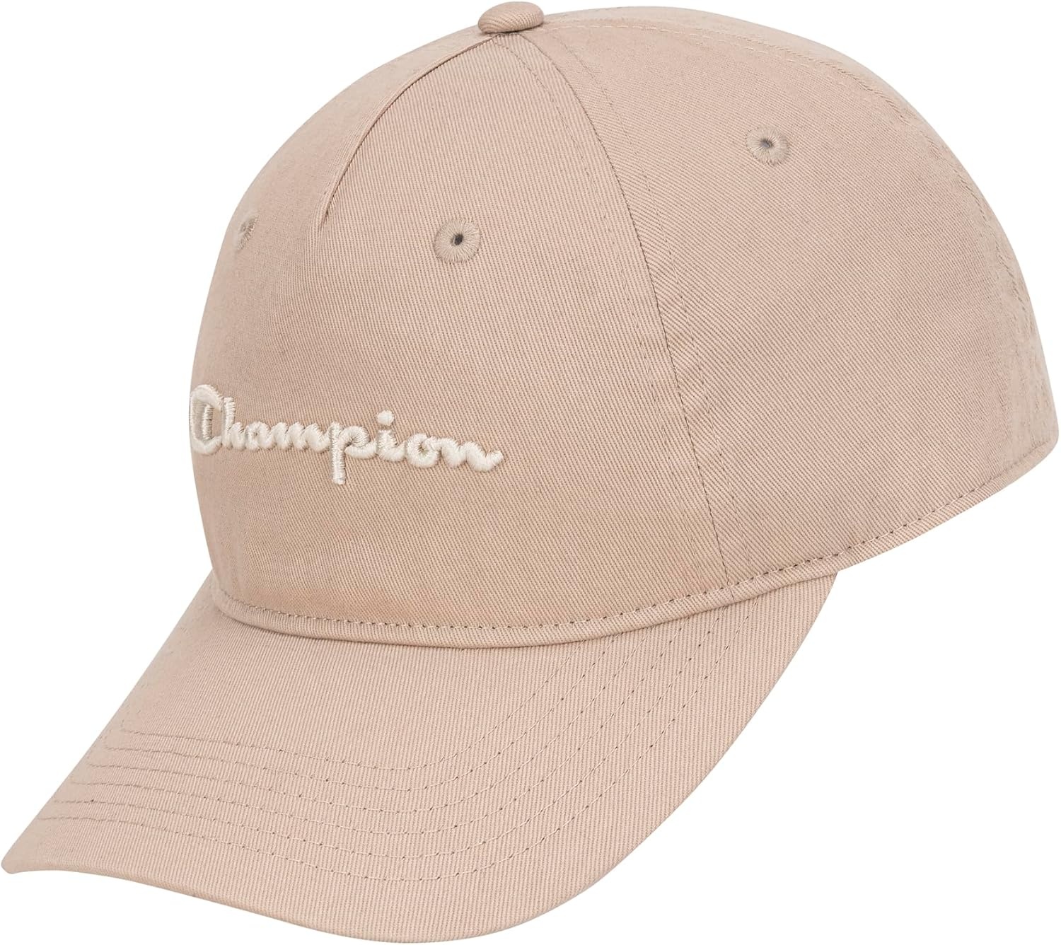 image:imageChampion Womens Script Embroidery Washed Cotton Twill Adjustable Baseball CapChampagne Frost