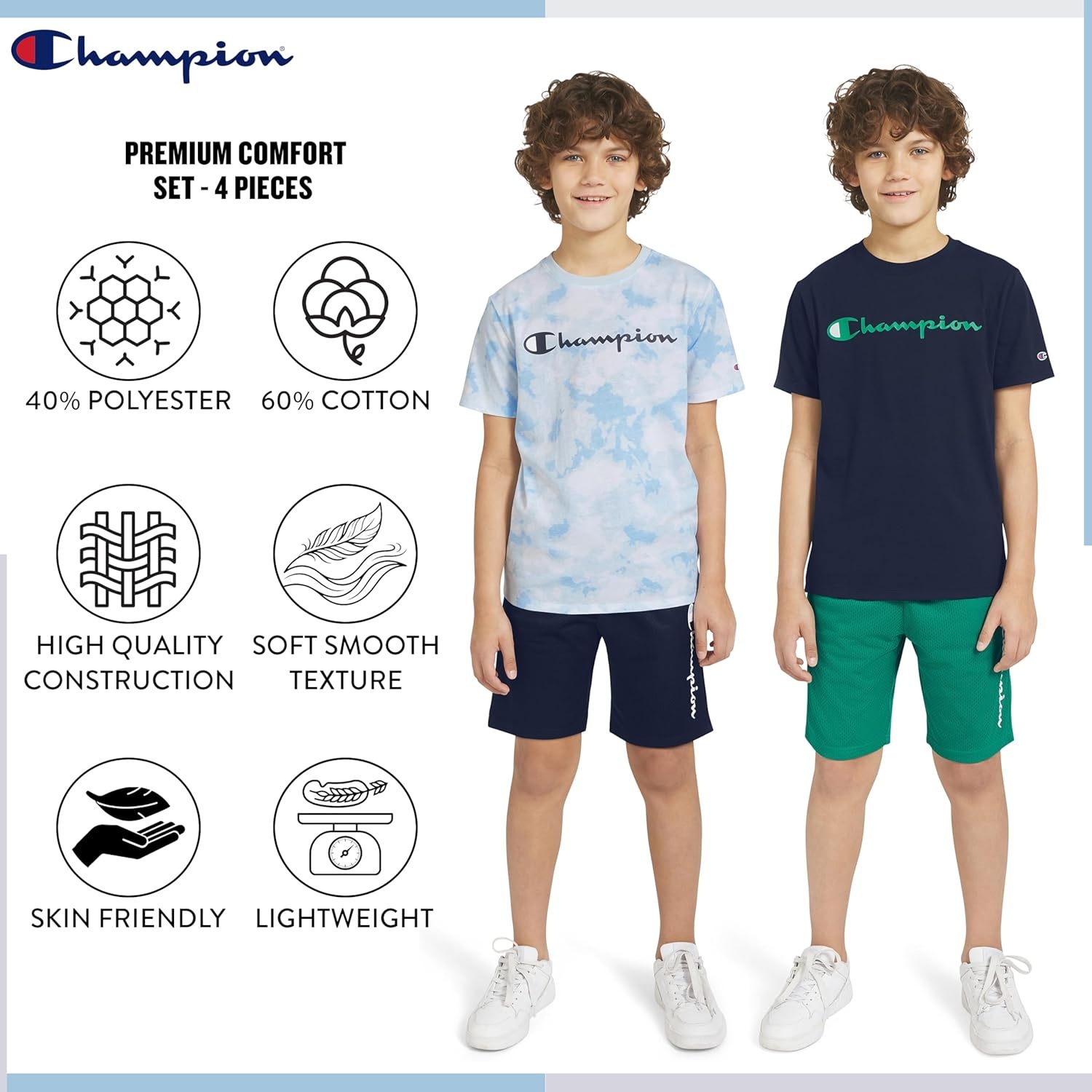 imageChampion boys Champion Boys 4piece Short SetSkywaygreen