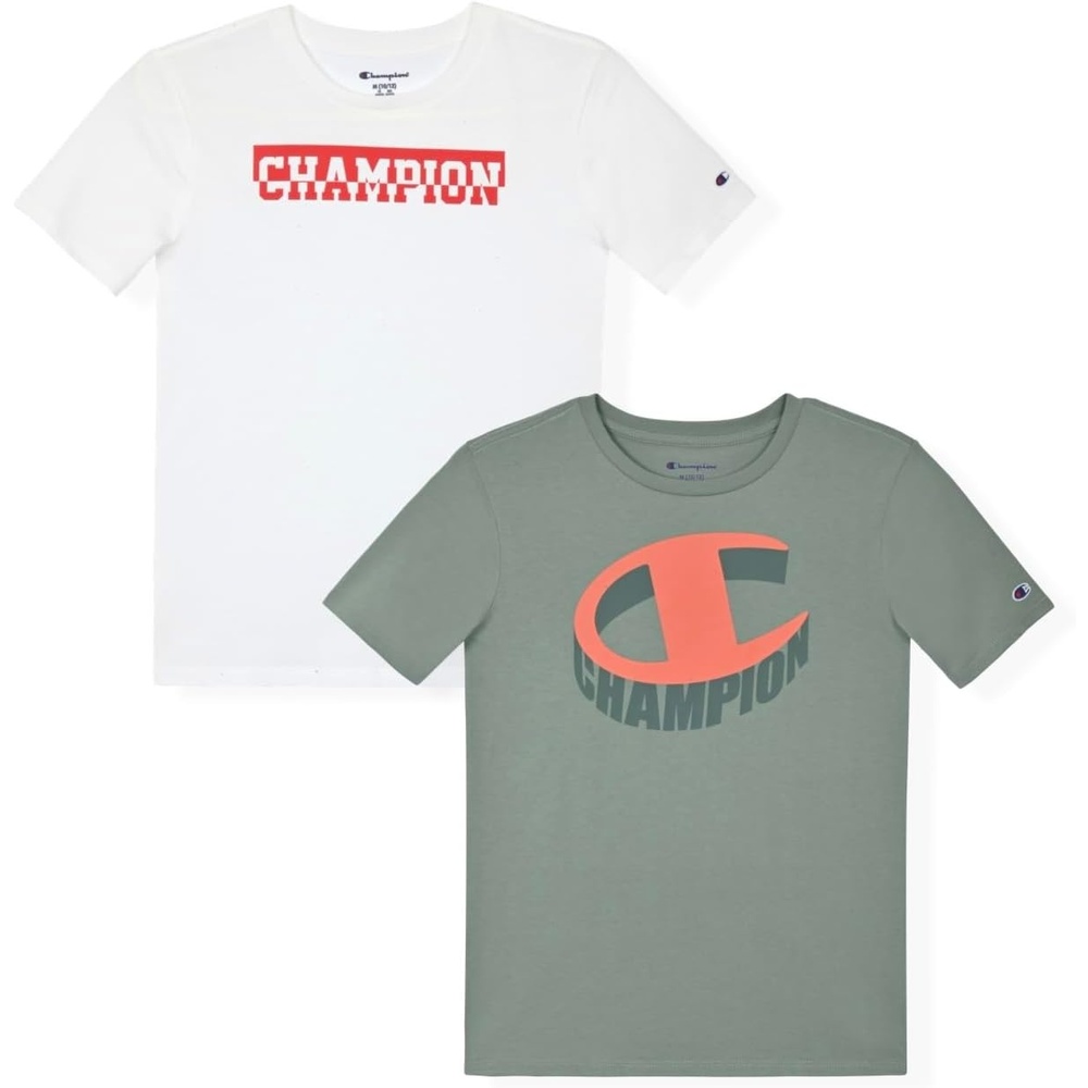 image:imageChampion Boys 2 Pack Short Sleeve Tee Shirt for KidsLily Pad