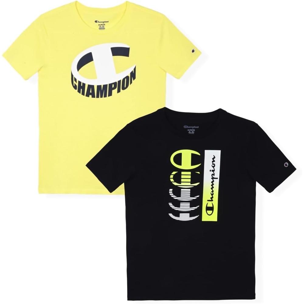 image:imageChampion Boys 2 Pack Short Sleeve Tee Shirt for KidsLimelight