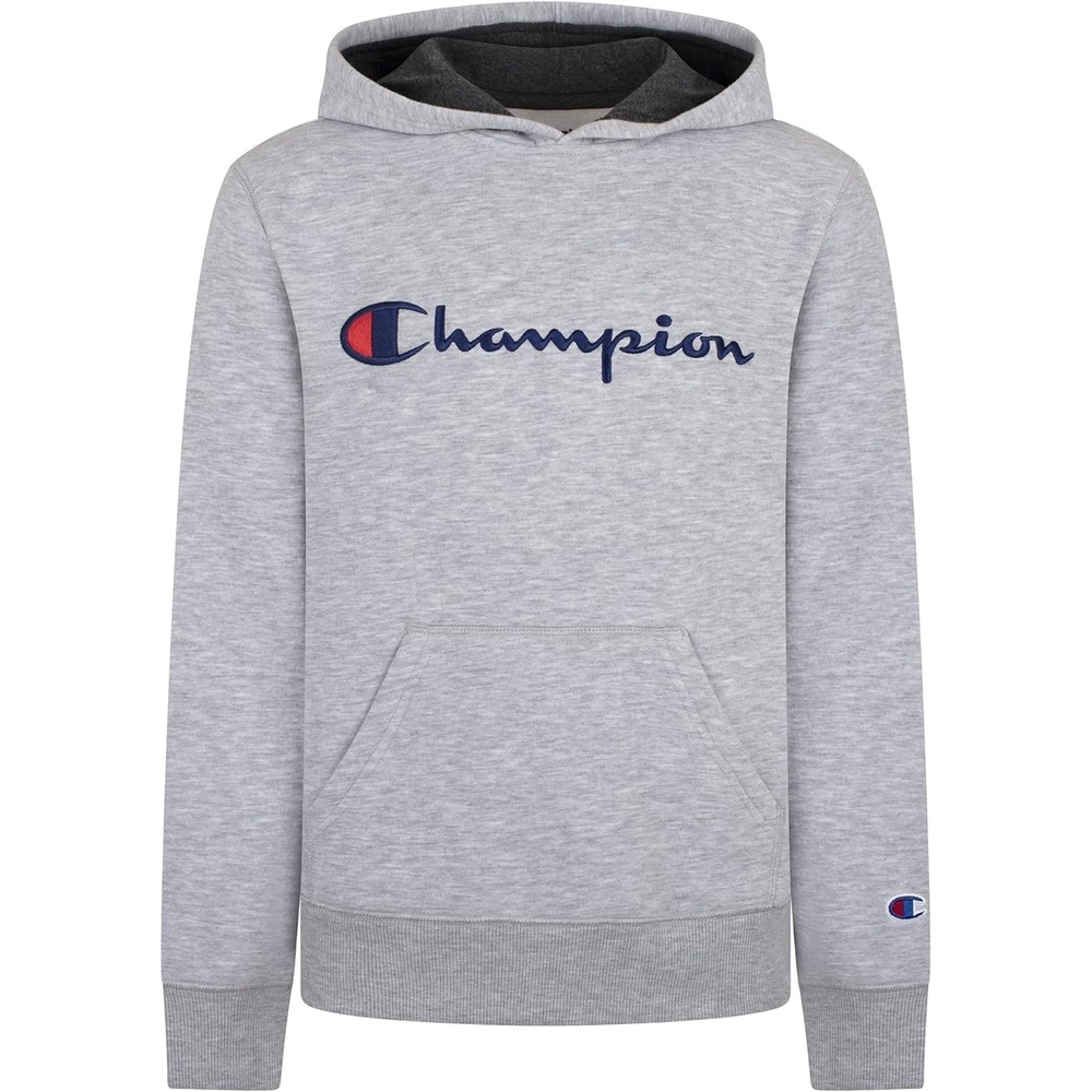 imageChampion Boys Boys Hoodie for Kids Sweatshirt Fleece Youth Pullover With HoodGrey Signature