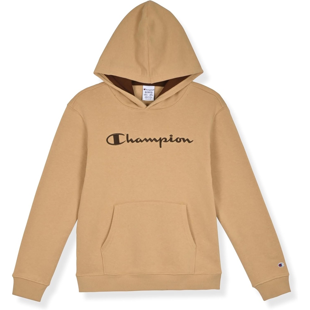 imageChampion Boys Boys Hoodie for Kids Sweatshirt Fleece Youth Pullover With HoodSignature Khaki