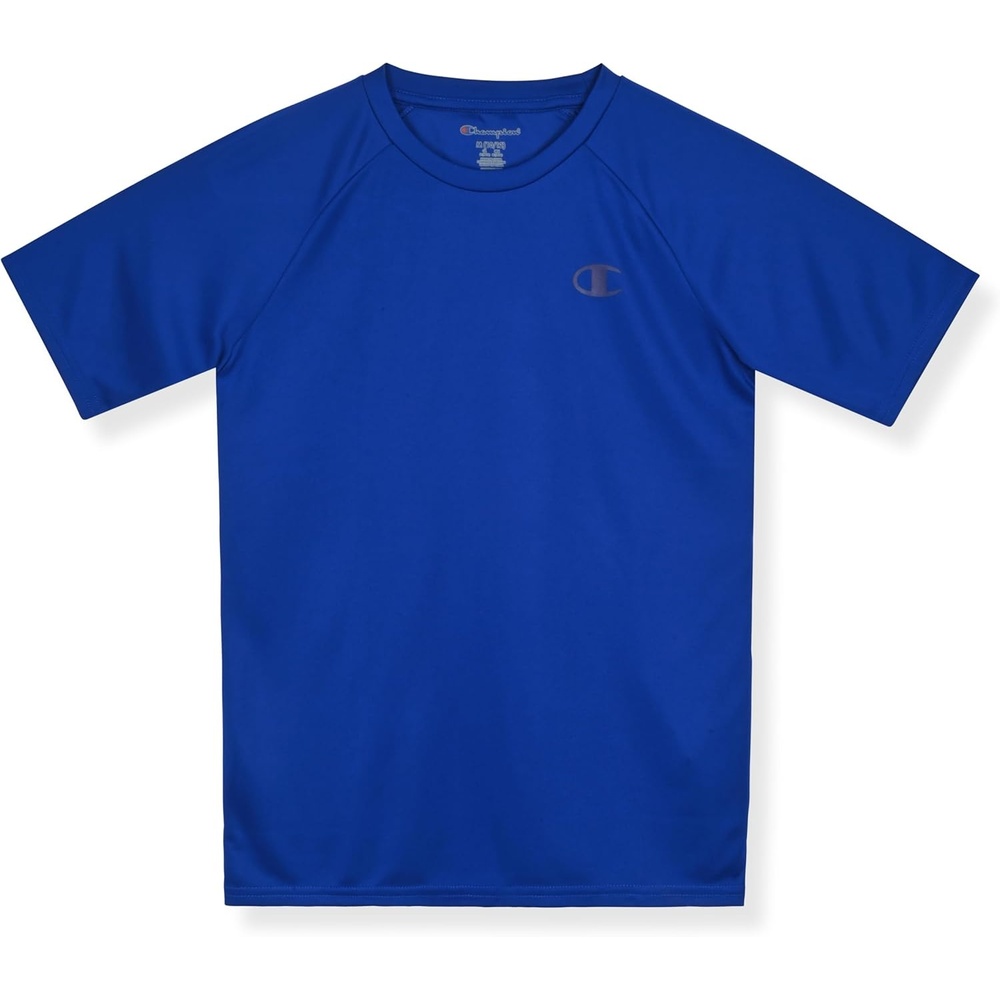 image:imageChampion Boys Champion Boys Shirt Performance Short Sleeve Tech Athletic Tee ShirtBlue Surf