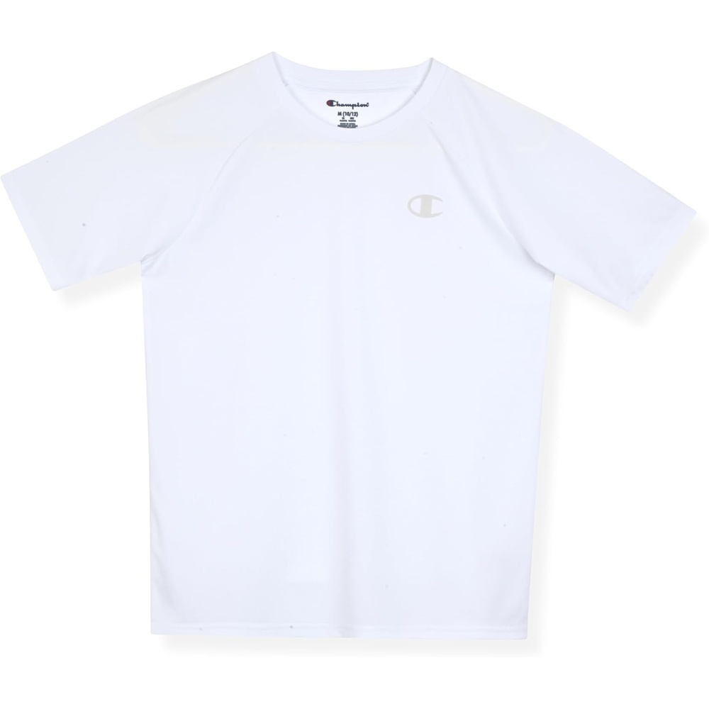 image:imageChampion Boys Champion Boys Shirt Performance Short Sleeve Tech Athletic Tee ShirtBright White
