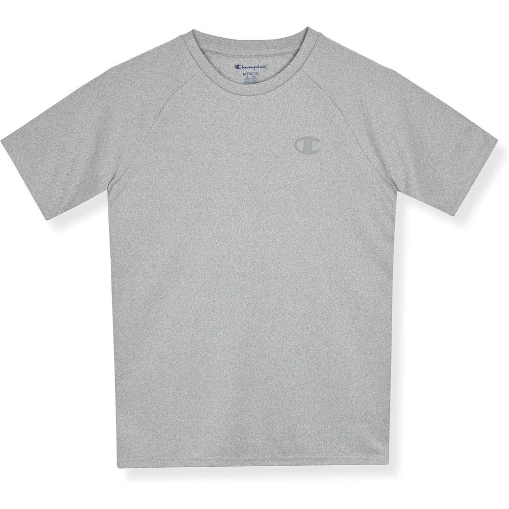 image:imageChampion Boys Champion Boys Shirt Performance Short Sleeve Tech Athletic Tee ShirtGrey Heather