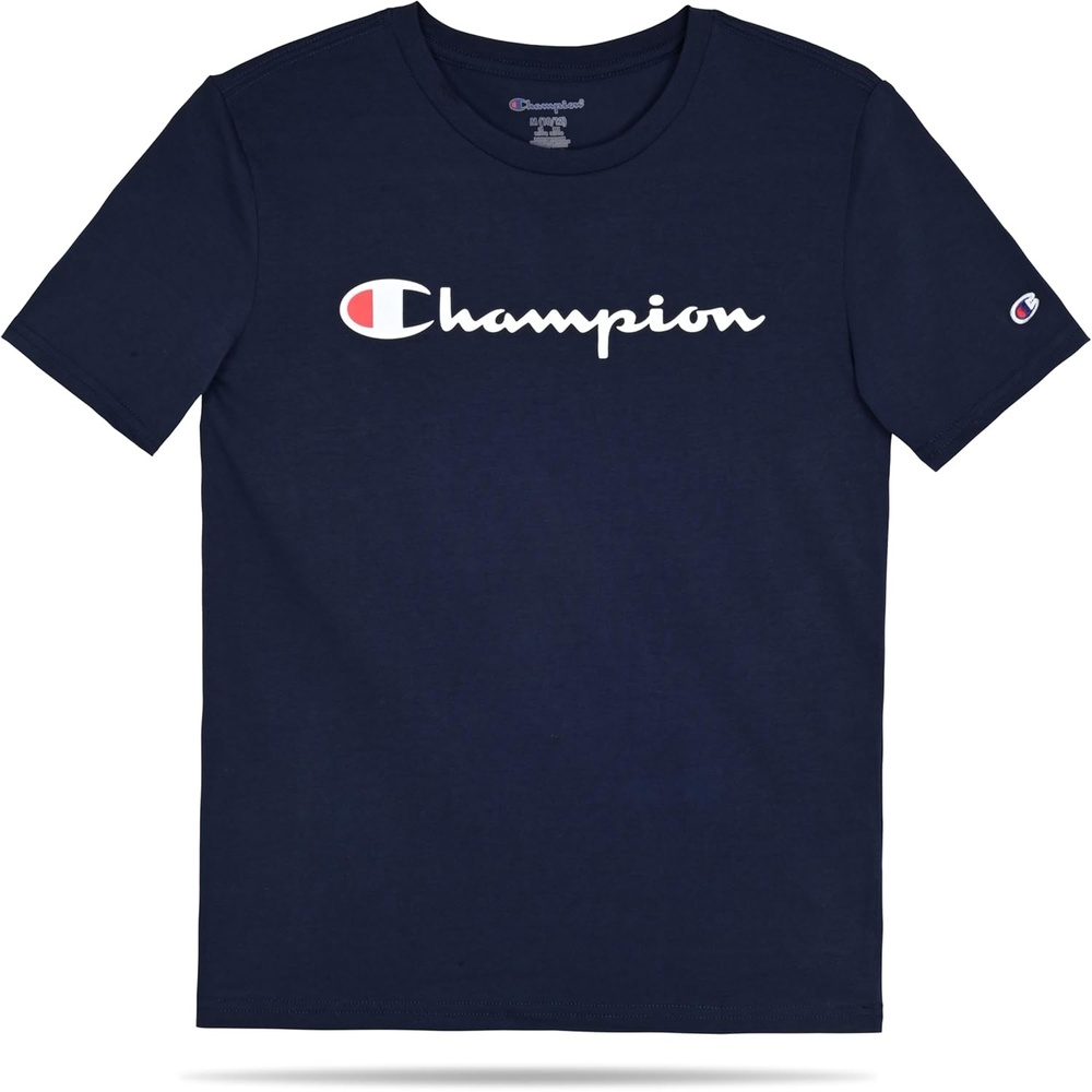 image:imageChampion Boys Champion Boys Tee Shirt Short Sleeve Logo TShirt for KidsSignature Dark Navy
