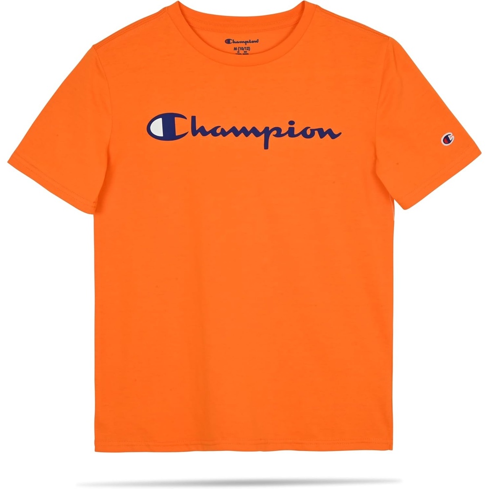 image:imageChampion Boys Champion Boys Tee Shirt Short Sleeve Logo TShirt for KidsSignature Orange