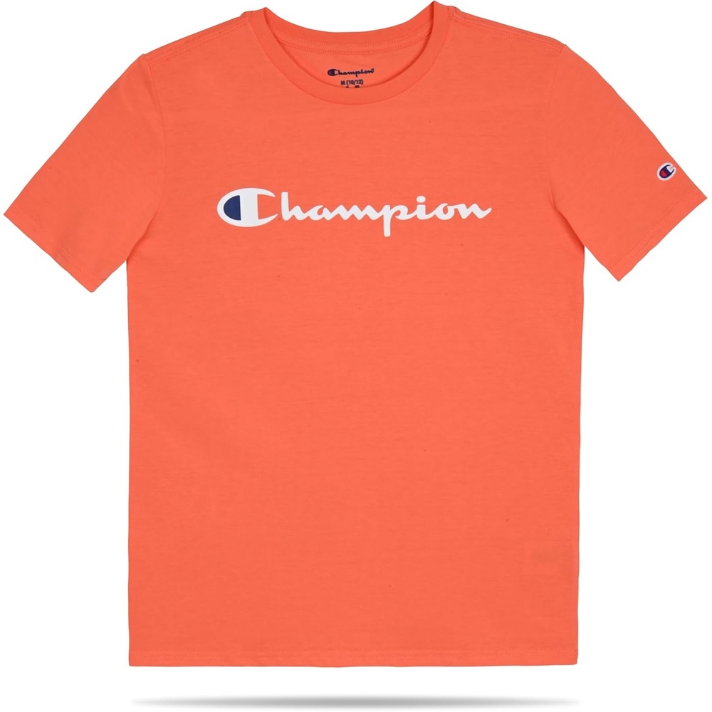 image:imageChampion Boys Champion Boys Tee Shirt Short Sleeve Logo TShirt for KidsSignature Orange Red
