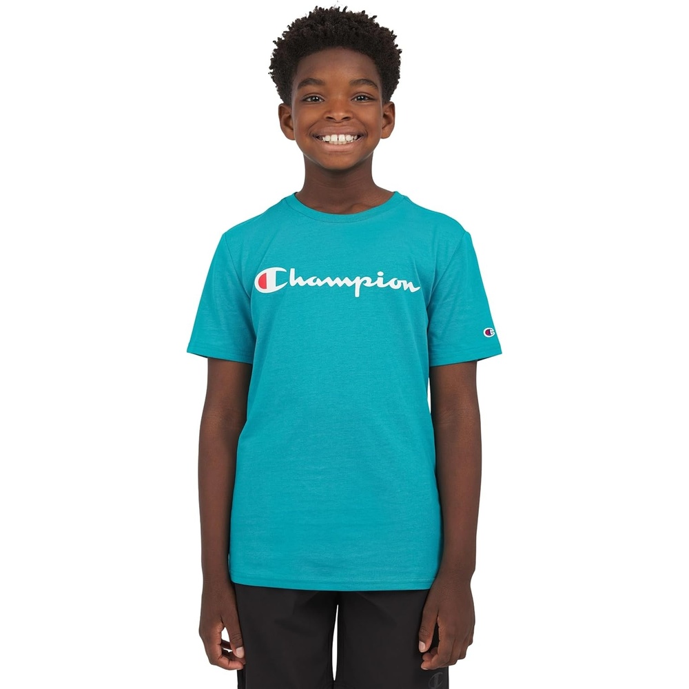image:imageChampion Boys Champion Boys Tee Shirt Short Sleeve Logo TShirt for KidsTile Blue