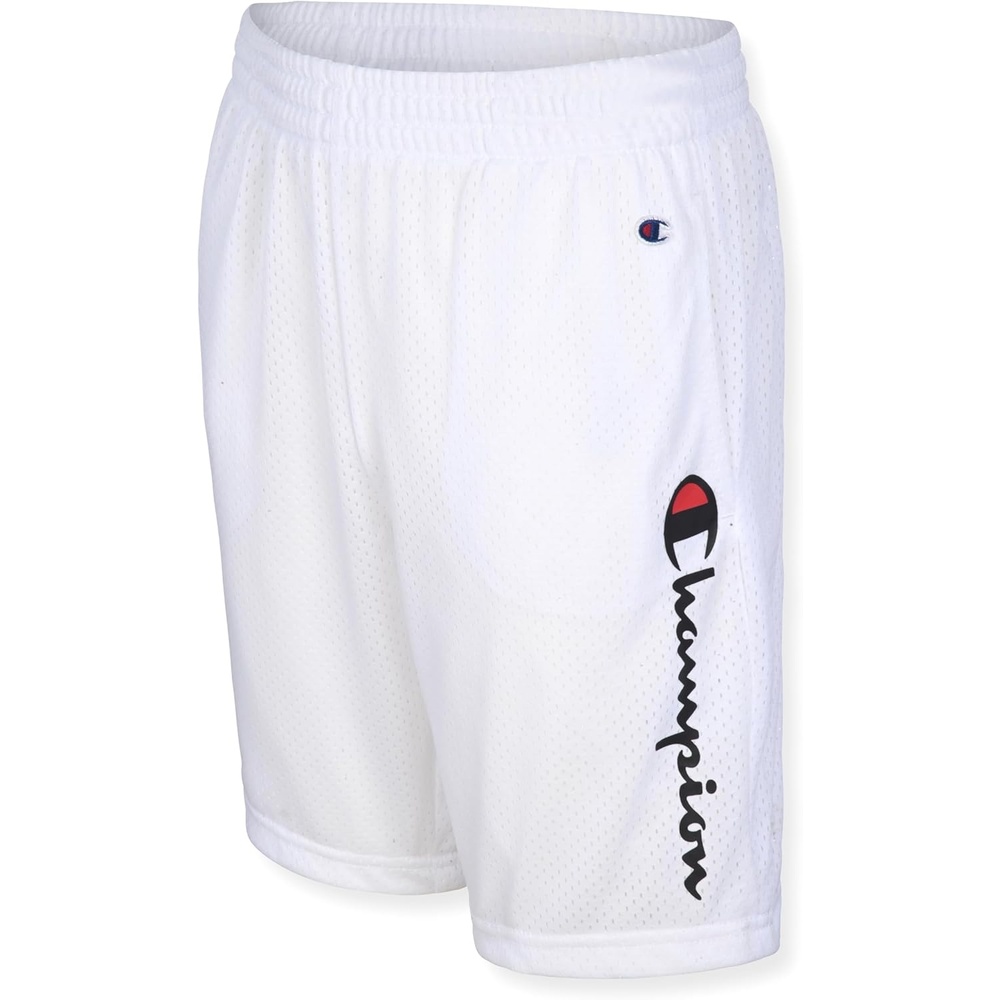 image:imageChampion Boys Shorts Athletic Mesh Basketball Shorts for BoysSignature Bright White