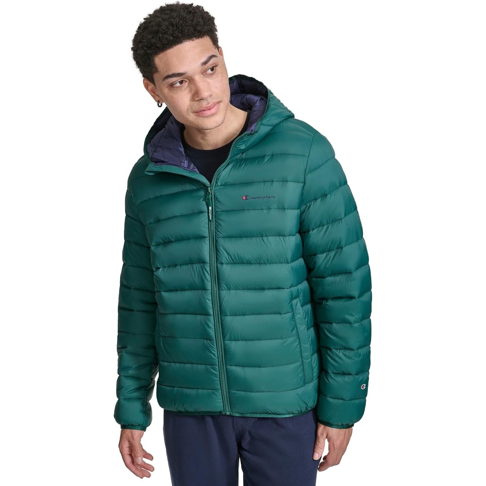 image:imageChampion Mens Performance Lightweight Puffer Jacket With HoodRainforest
