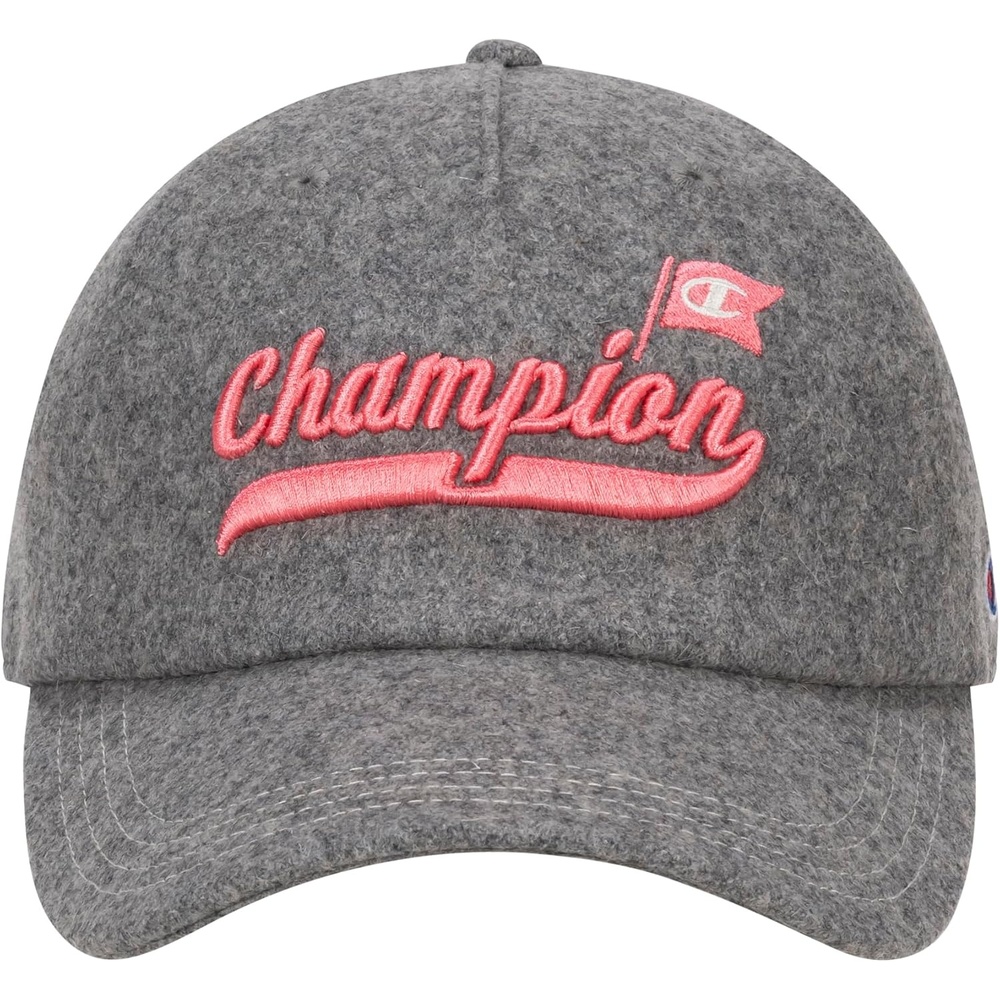 image:imageChampion Womens Freshman Adjustable Baseball CapHeather GreyCoral