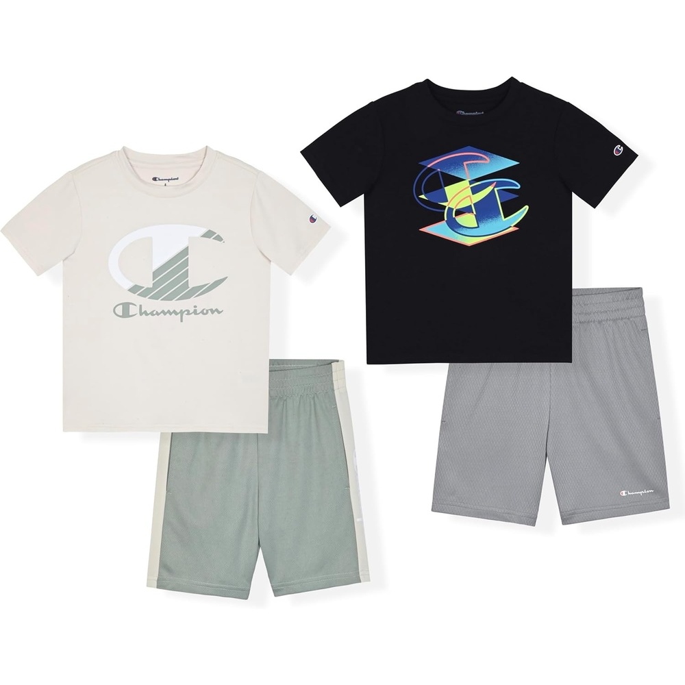 imageChampion boys Champion Boys 4piece Short SetBlacklight Green