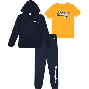 Champion Boys’ 3 Piece Boys Jogger Set(Navy Yellow-zip)