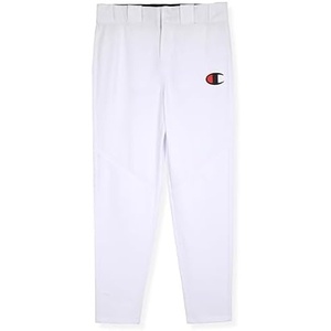 Champion Boys Baseball Pants Athletic Youth Performance Pant with Belt Loops and Zip Fly(Bright White)