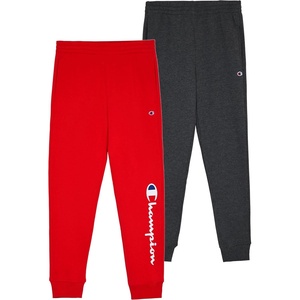 Champion Boys’ Boys Sweatpants Fleece Jogger Pants(Red-charcoal Heather)