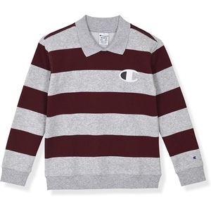 Champion Boys’ Champion Boys Long Sleeve Polo Shirt(Grey-wine)