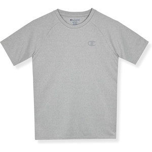 Champion Boys’ Champion Boys Shirt Performance Short Sleeve Tech Athletic Tee Shirt(Grey Heather)