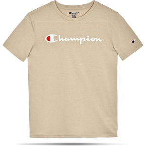 Champion Boys Champion Boys Tee Shirt Short Sleeve Logo T-Shirt for Kids(Signature Khaki)