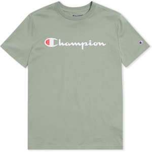 Champion Boys Champion Boys Tee Shirt Short Sleeve Logo T-Shirt for Kids(Signature Pale Green)